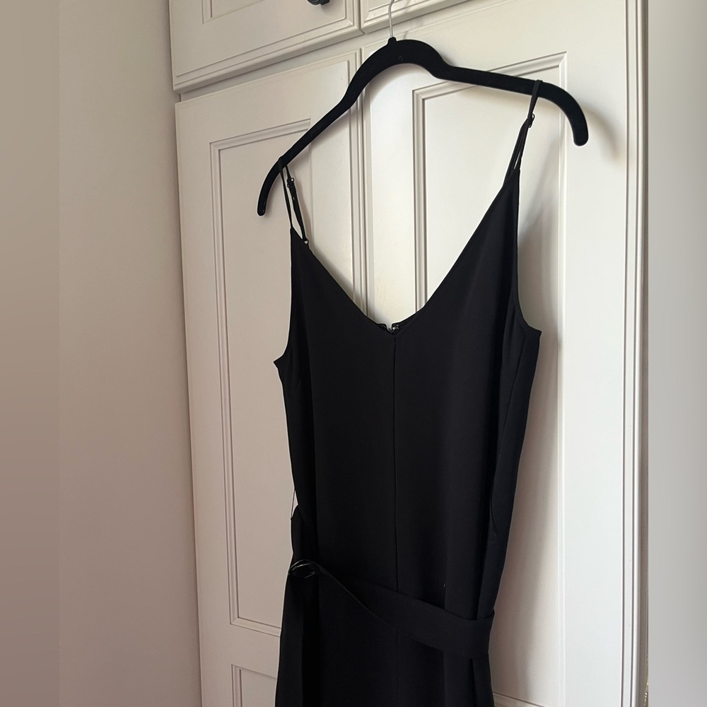 Aritzia Babaton Sleek Black Backless Jumpsuit